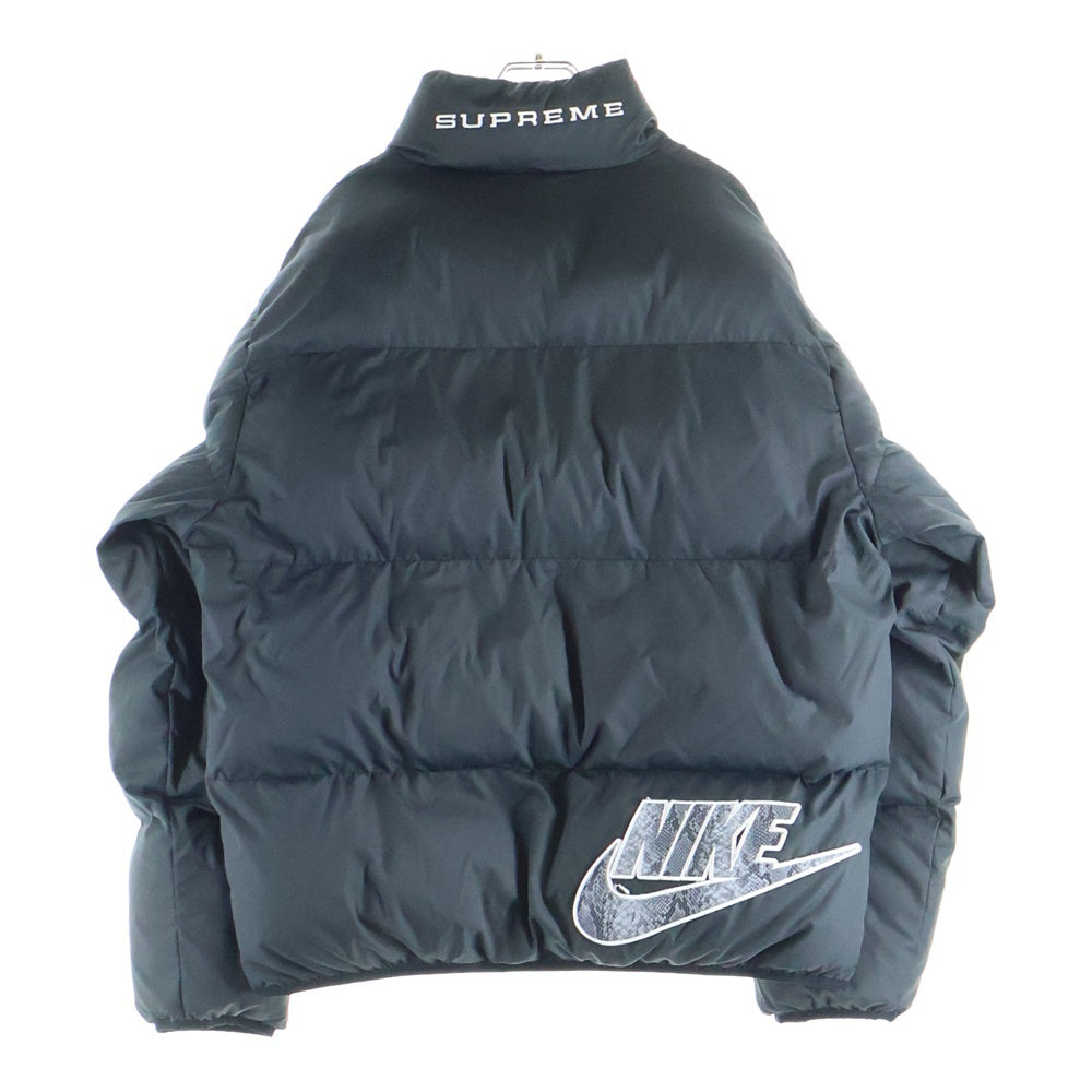 SUPREME(シュプリーム) 21SS ×NIKE Reversible Puffy Jack リバーシル パフィー ジップアップ ダウンジャケット ブラック DB0494-010