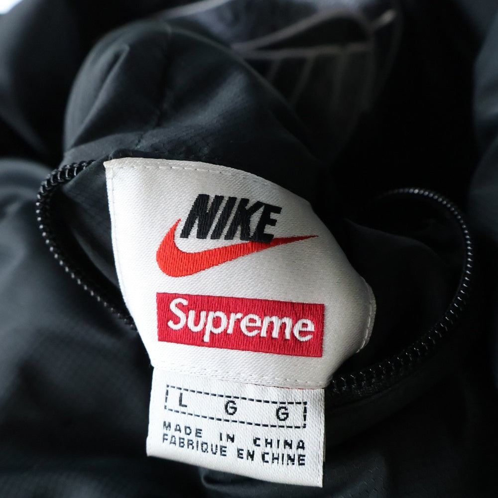 SUPREME(シュプリーム) 21SS ×NIKE Reversible Puffy Jack リバーシル パフィー ジップアップ ダウンジャケット ブラック DB0494-010