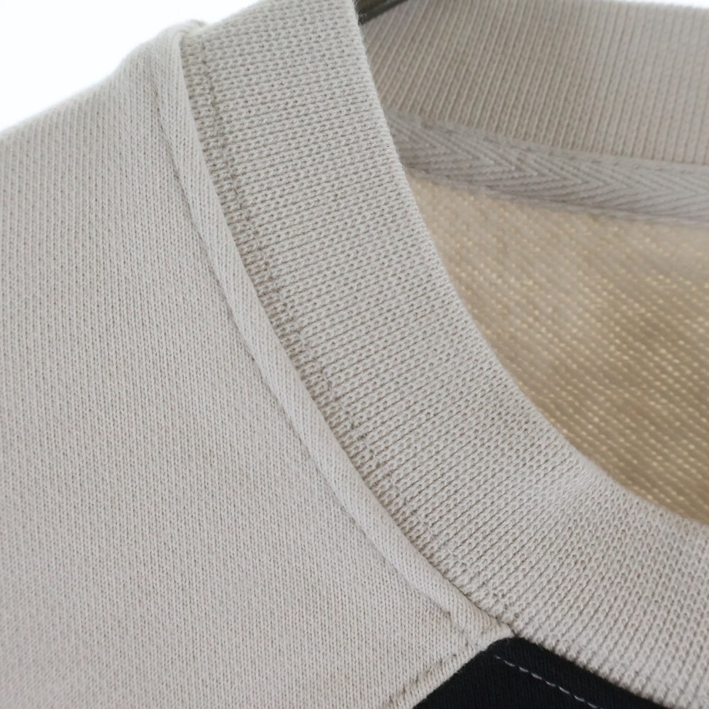 KENZO(ケンゾー) デザインプリント クルーネック 長袖スウェットトレーナー カットソー ベージュ FB65SW0204MS