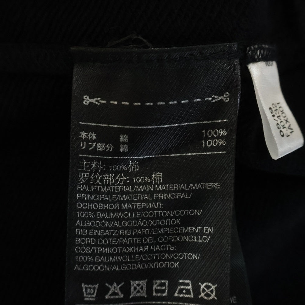 Y-3(ワイスリー) スタックド ロゴ クルーネック 長袖スウェットトレーナー カットソー ブラック FJ0432