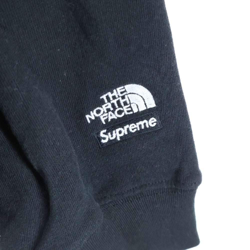 SUPREME(シュプリーム) 21AW×THE NORTH FACE Lenticular Mountains Hooded ザノースフェイス レンチキュラー マウンテン フーディー スウェットシャツ プルオーバーパーカー NT52100I