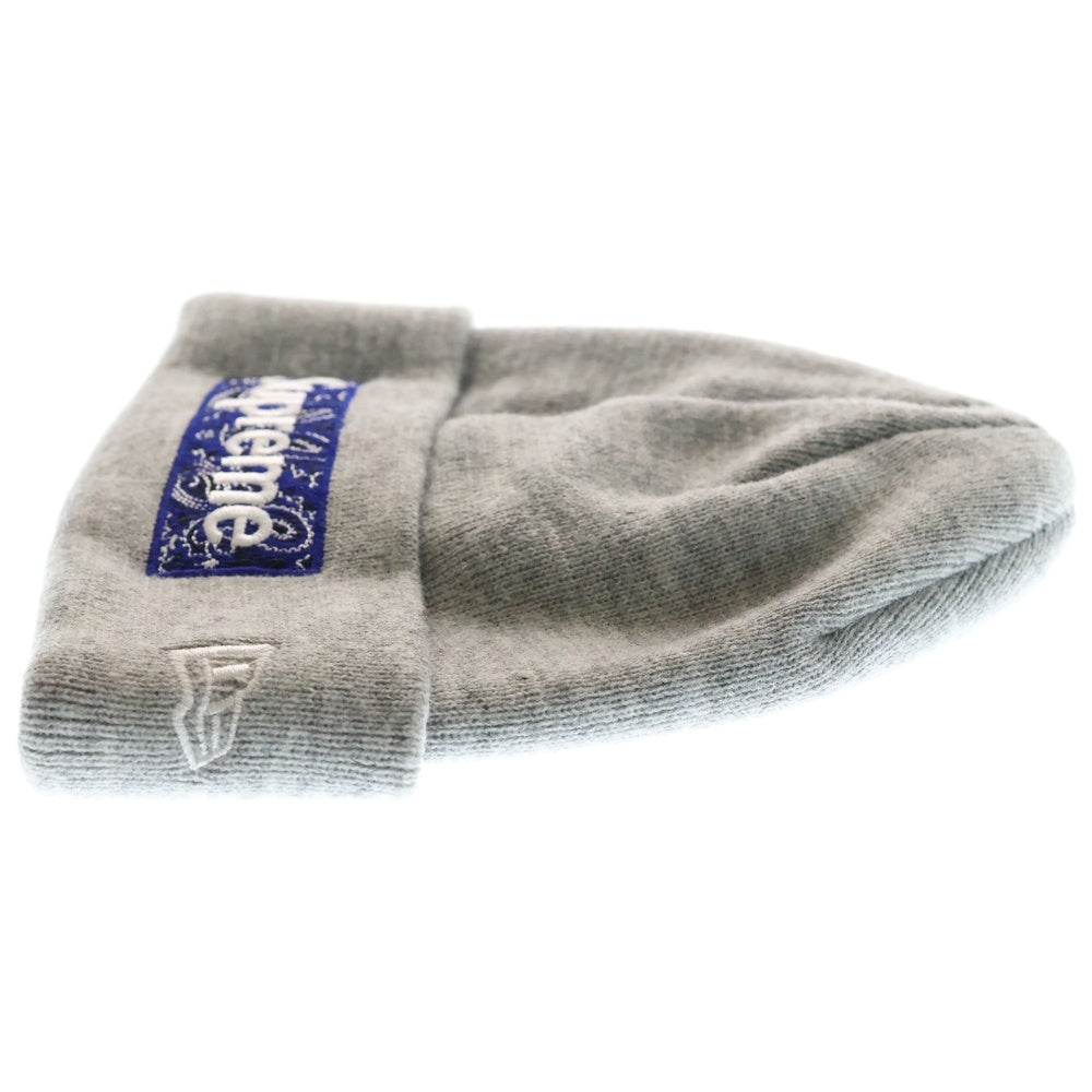 SUPREME(シュプリーム) 19AW Bandana Box Logo Beanie バンダナ ボックスロゴ ビーニー ニットキャップ グレー
