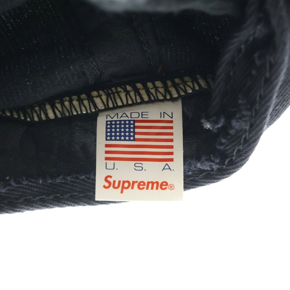 SUPREME(シュプリーム) 17SS ×Champion 5-Panel Cap チャンピオン コーデュロイ 5パネルキャップ ブラック