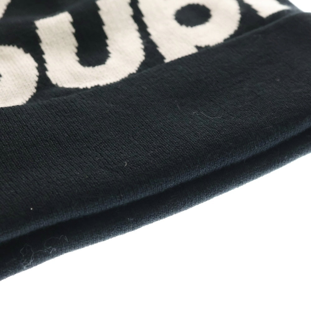 SUPREME(シュプリーム) 24AW Big Logo Beanie ビックロゴ ビーニー ニットキャップ ブラック