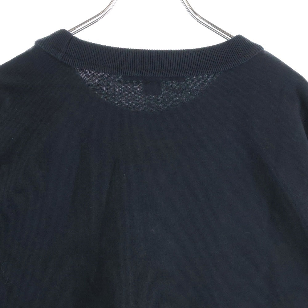 Y-3(ワイスリー) 20SS DISTRESSED SIGNATURE CREW SWEATSHIRT ディストレス シグネーチャー クルーネック 長袖スウェットトレーナー カットソー ブラック FP8689