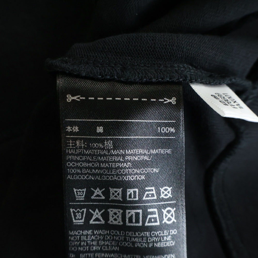 Y-3(ワイスリー) 20SS DISTRESSED SIGNATURE CREW SWEATSHIRT ディストレス シグネーチャー クルーネック 長袖スウェットトレーナー カットソー ブラック FP8689