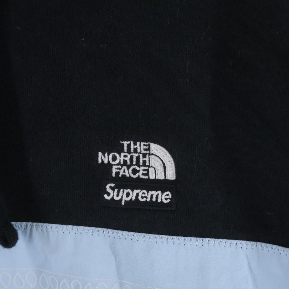 SUPREME(シュプリーム) 22SS ×THE NORTH FACE Bandana Hooded SweatShirt ×ノースフェイス バンダナフーディースウェットシャツ ブラック/ライトブルー パーカー NT022081