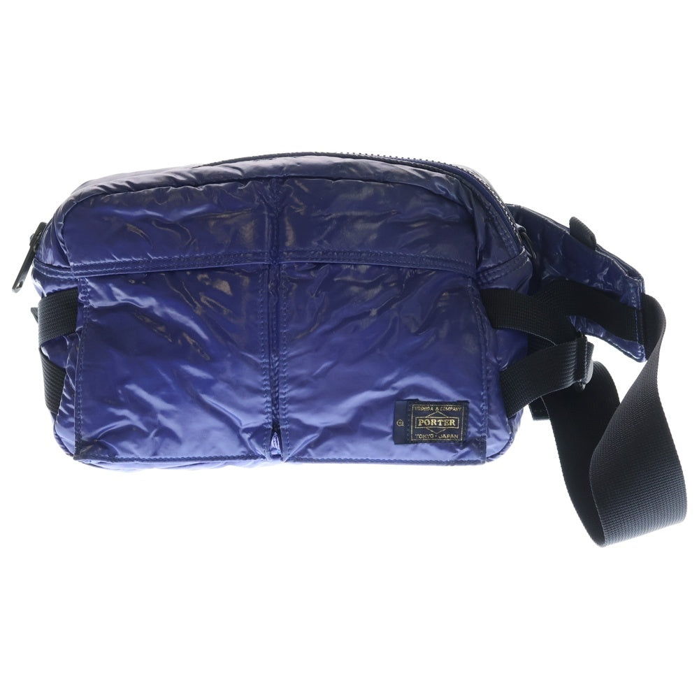 PORTER(ポーター) ×VANQUISH ヴァンキッシュ ミラージュ ウエストバッグ ブルー
