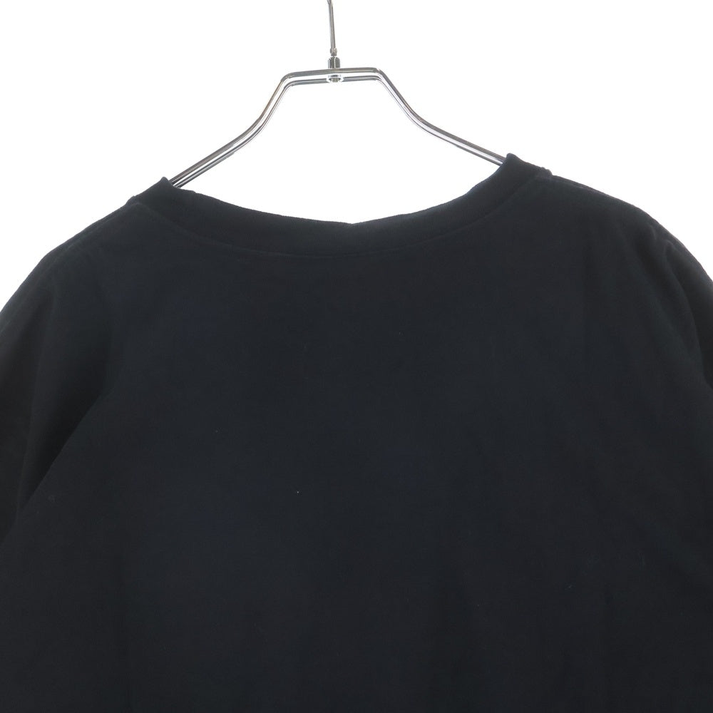 Yohji Yamamoto(ヨウジヤマモト) ×NewEra Logo Tee ニューエラ フロントロゴ クルーネック 半袖Tシャツ カットソー ブラック HN-T97-081