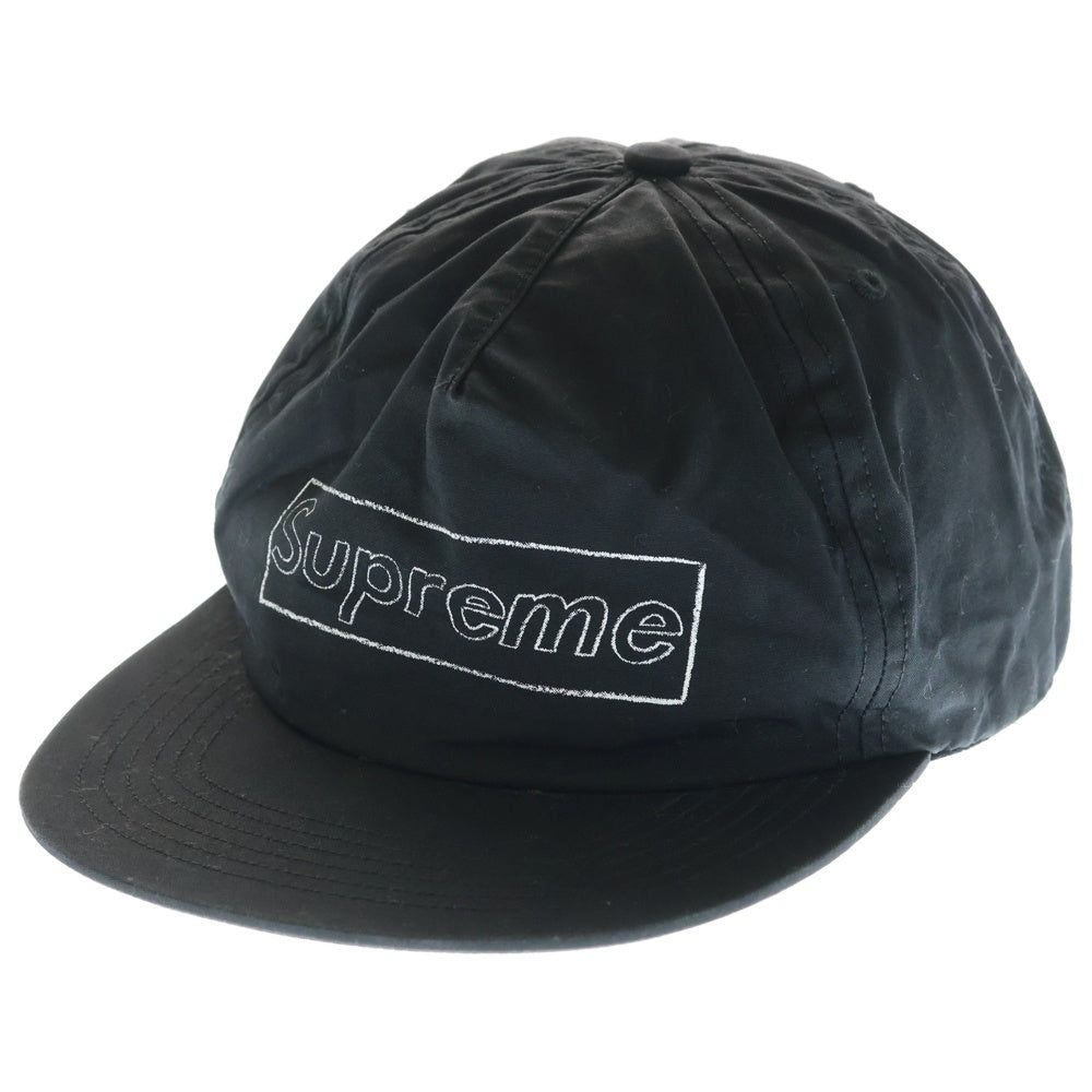 SUPREME(シュプリーム) 21SS KAWS Chalk Logo 5-Panel Black カウズ チョーク ロゴ 5-パネル キャップ ブラック