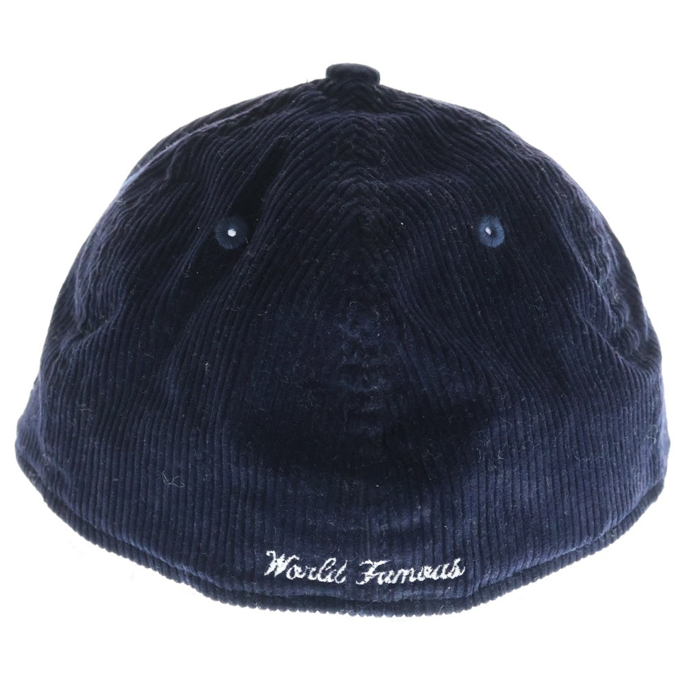 SUPREME(シュプリーム) 15AW Corduroy Box Logo New Era Cap ニューエラ コーデュロイ ボックスロゴキャップ ネイビー