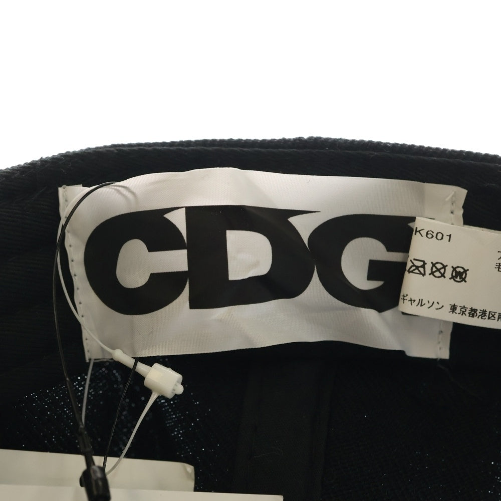 COMME des GARCONS(コムデギャルソン) 19SS LOGO PATCH CAP ロゴパッチ ベースボールキャップ 帽子 ブラック SZ-K601-051-1-1