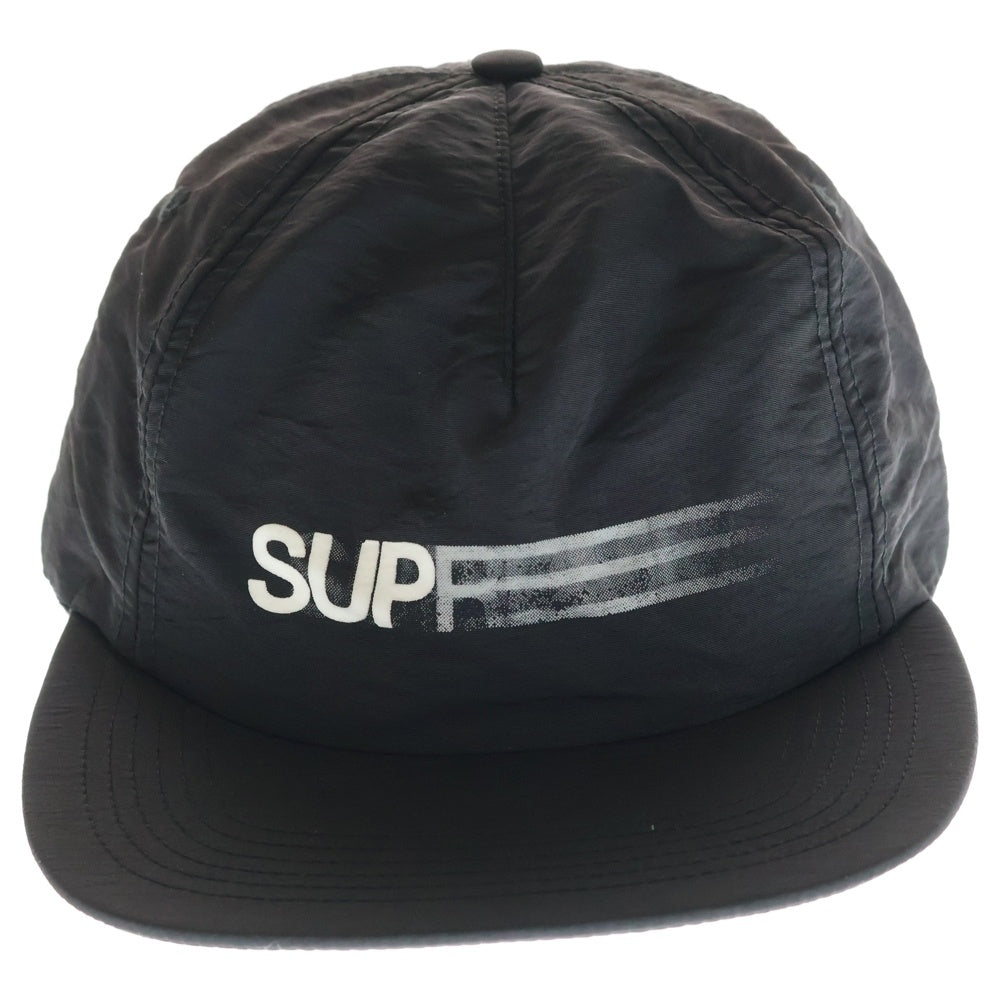 SUPREME(シュプリーム) 16SS Motion Logo 5-Panel Cap モーション ロゴ 5パネル キャップ 帽子 ブラック