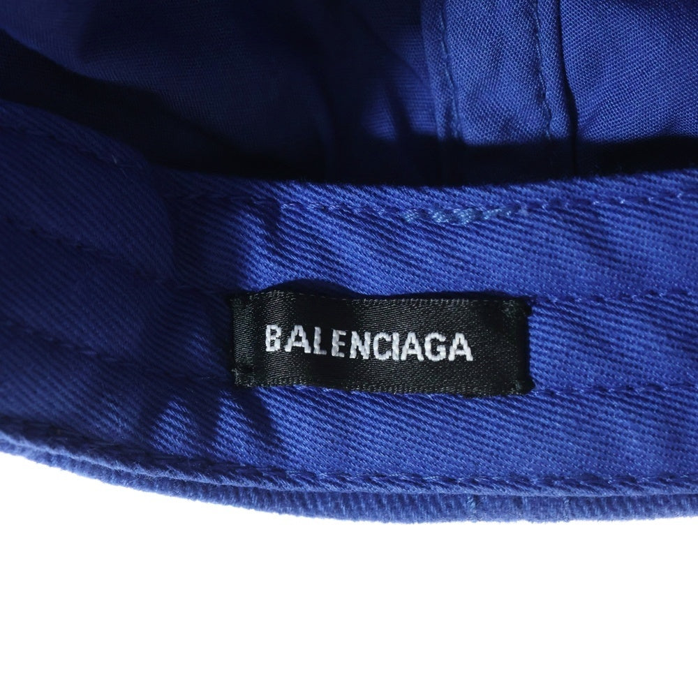 BALENCIAGA(バレンシアガ) BB MODE LOGO CAP 刺繍ロゴ ベースボールキャップ 帽子 ブルー