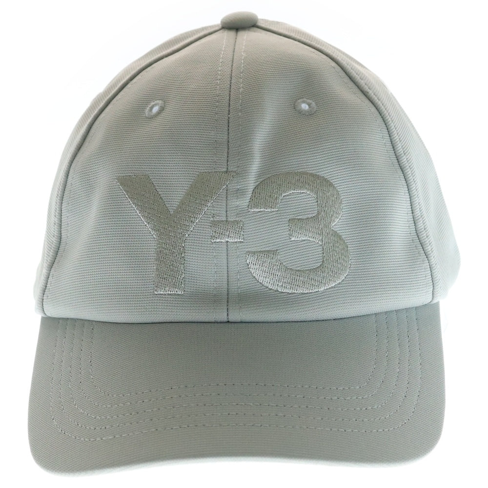 Y-3(ワイスリー) ビッグ刺繍ロゴ キャップ 帽子 ベージュ FI6750