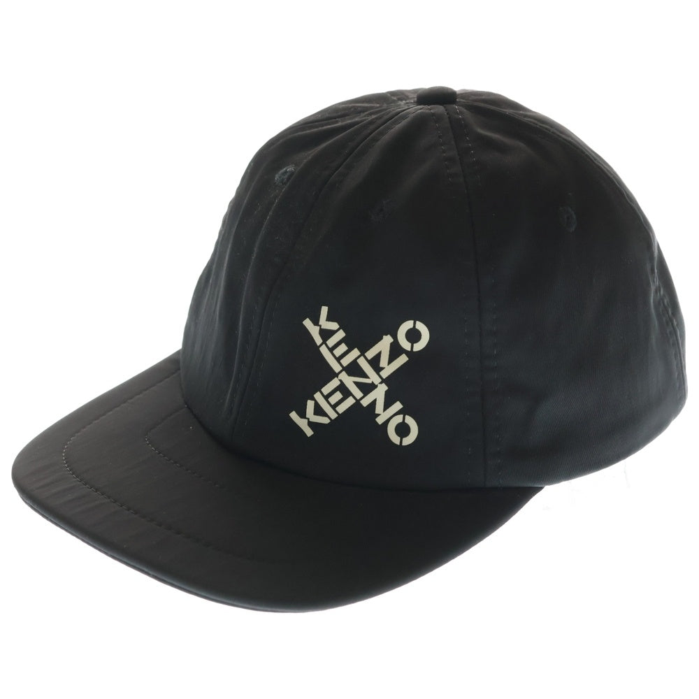 KENZO(ケンゾー) クロスロゴ 6パネル ベースボールキャップ ブラック