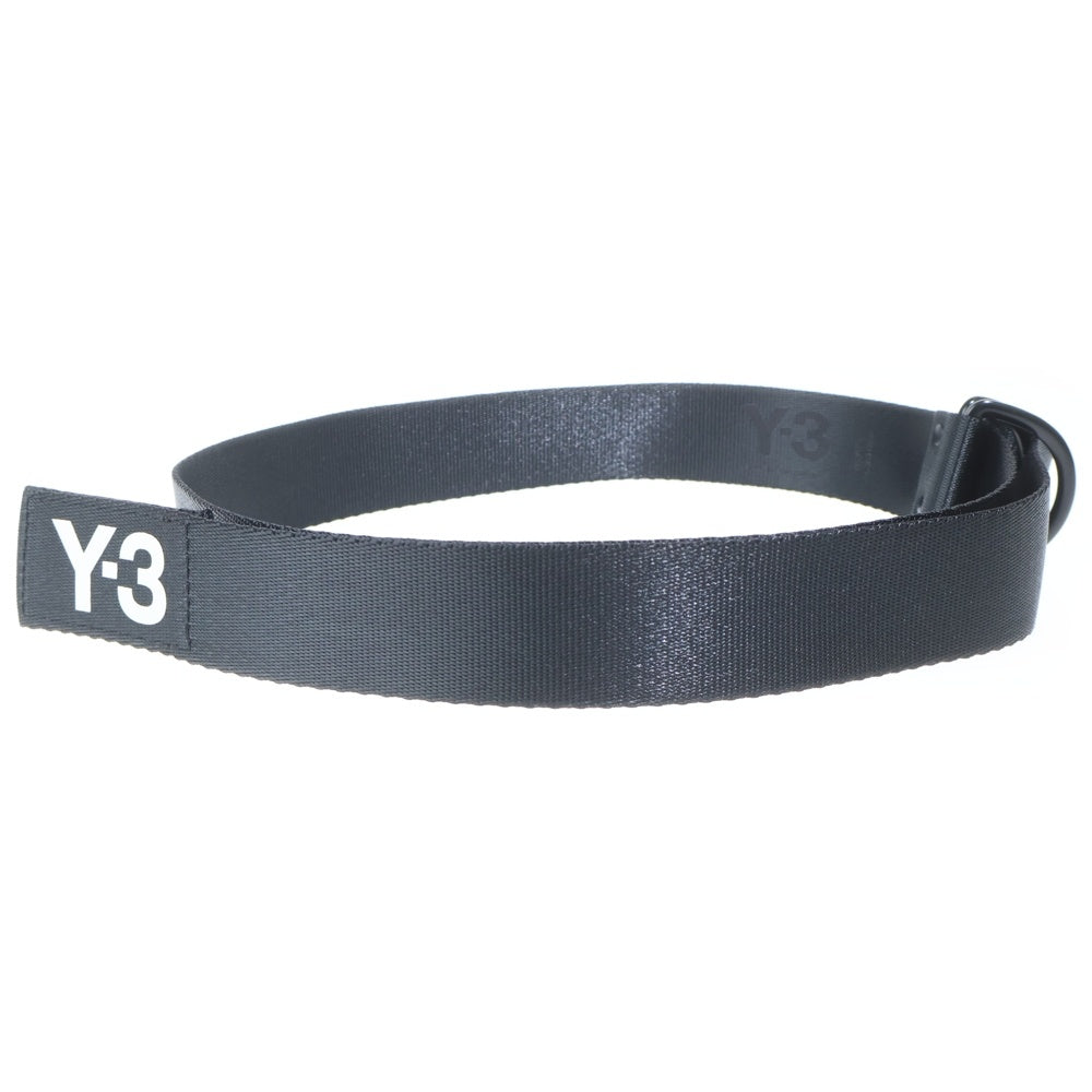 Y-3(ワイスリー) クラシックロゴ バックル Dリング ベルト ブラック