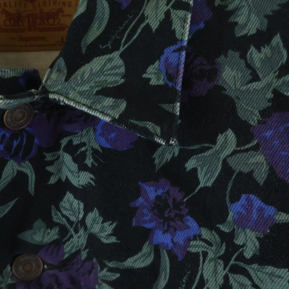 SUPREME(シュプリーム) 16SS ×Levi's Roses Trucker Jacket リーバイス ローズトラッカー デニムジャケット マルチカラー