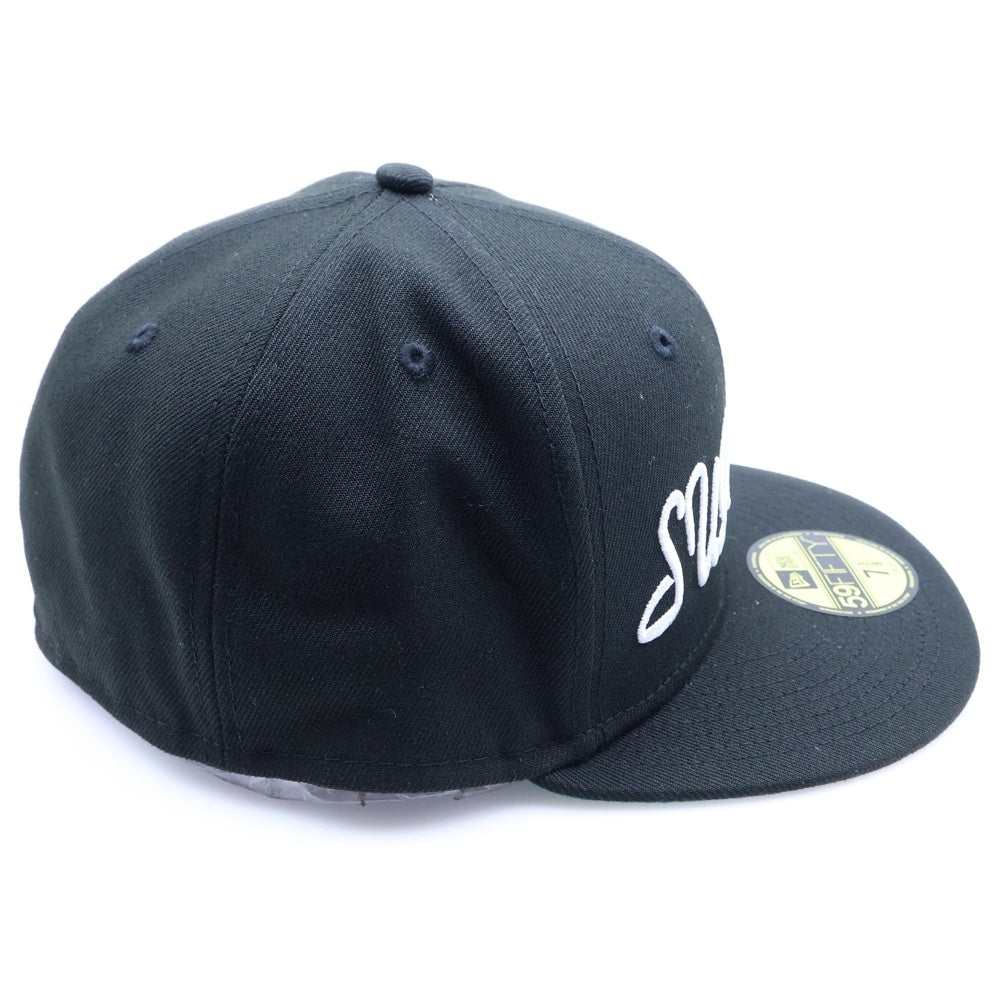 SUPREME(シュプリーム) 18AW ×NEW ERA Classic Script Cap ×ニューエラ クラシック スクリプト キャップ ブラック