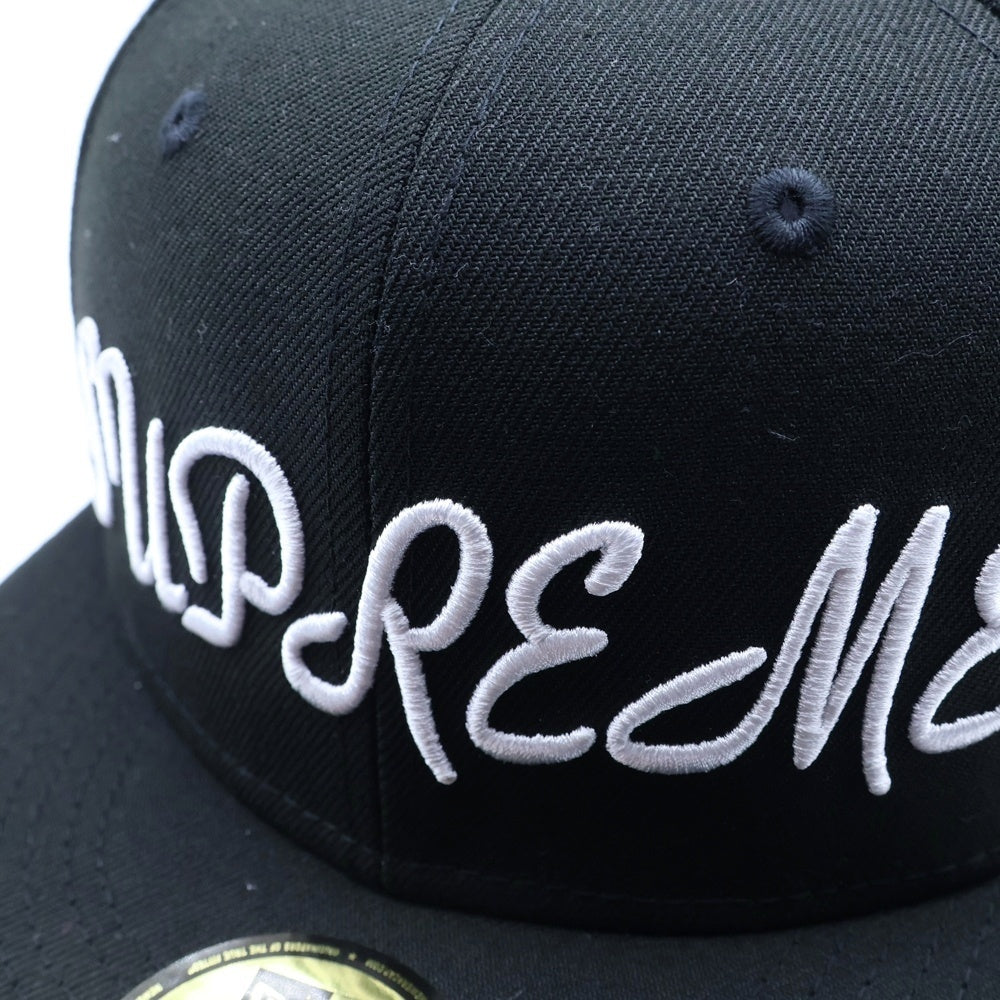 SUPREME(シュプリーム) 18AW ×NEW ERA Classic Script Cap ×ニューエラ クラシック スクリプト キャップ ブラック