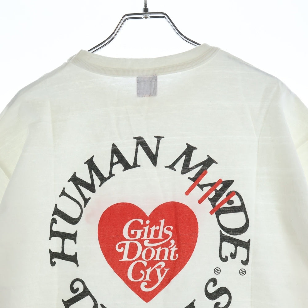 HUMAN MADE(ヒューマンメイド) ×VERDY ヴェルディ クルーネック 半袖Tシャツ カットソー ホワイト HM18TE033