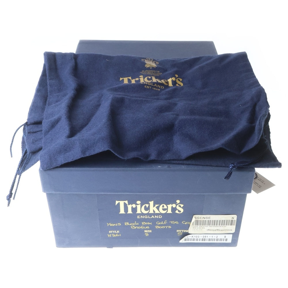 Tricker's(トリッカーズ) ×JUNYA WATANABE COMME des GARCONS ジュンヤ ワタナベ コムデギャルソンズ リフレクターブーツ ブラック/グリーン M8061