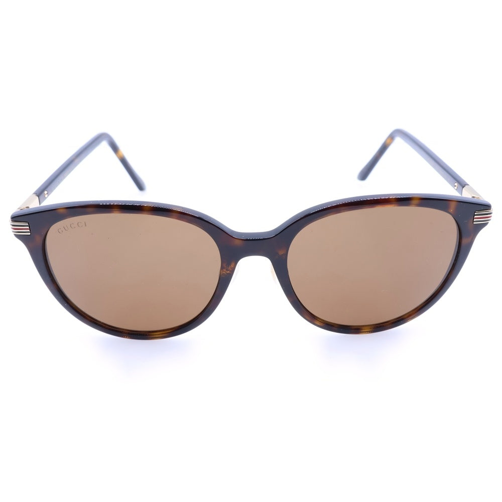 GUCCI(グッチ) オーバルフレーム アジアンフィットサングラス アイウェア ブラウン GG1452SK
