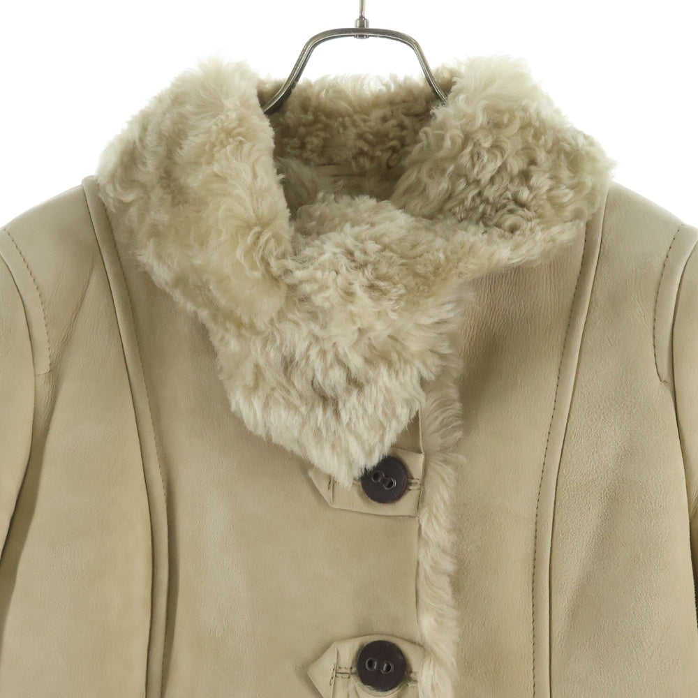 Weekend Max Mara(ウィークエンド マックスマーラ) シープスキン ラムファー ムートンコート レディース ブラウン