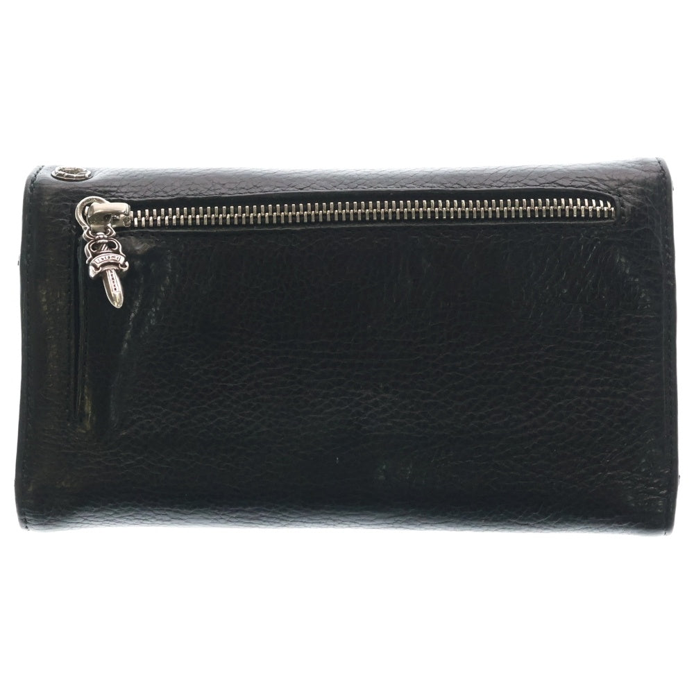 CHROME HEARTS(クロムハーツ) WAVE ウェーブ レザーウォレット 財布 ブラック BCA375
