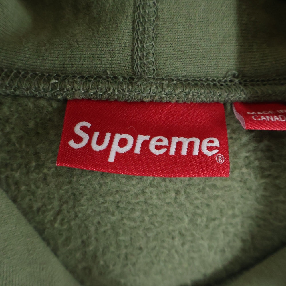 SUPREME(シュプリーム) 20AW Cross Box Logo Hooded Sweatshirt クロスボックスロゴ プルオーバーパーカー カーキ