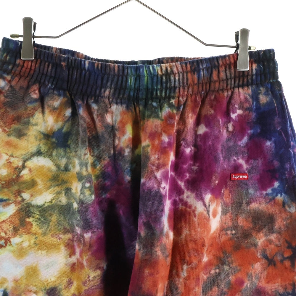 SUPREME(シュプリーム) Overdyed Small Box Sweatshort スモールボックスロゴ タイダイ柄 ショートパンツ マルチカラー