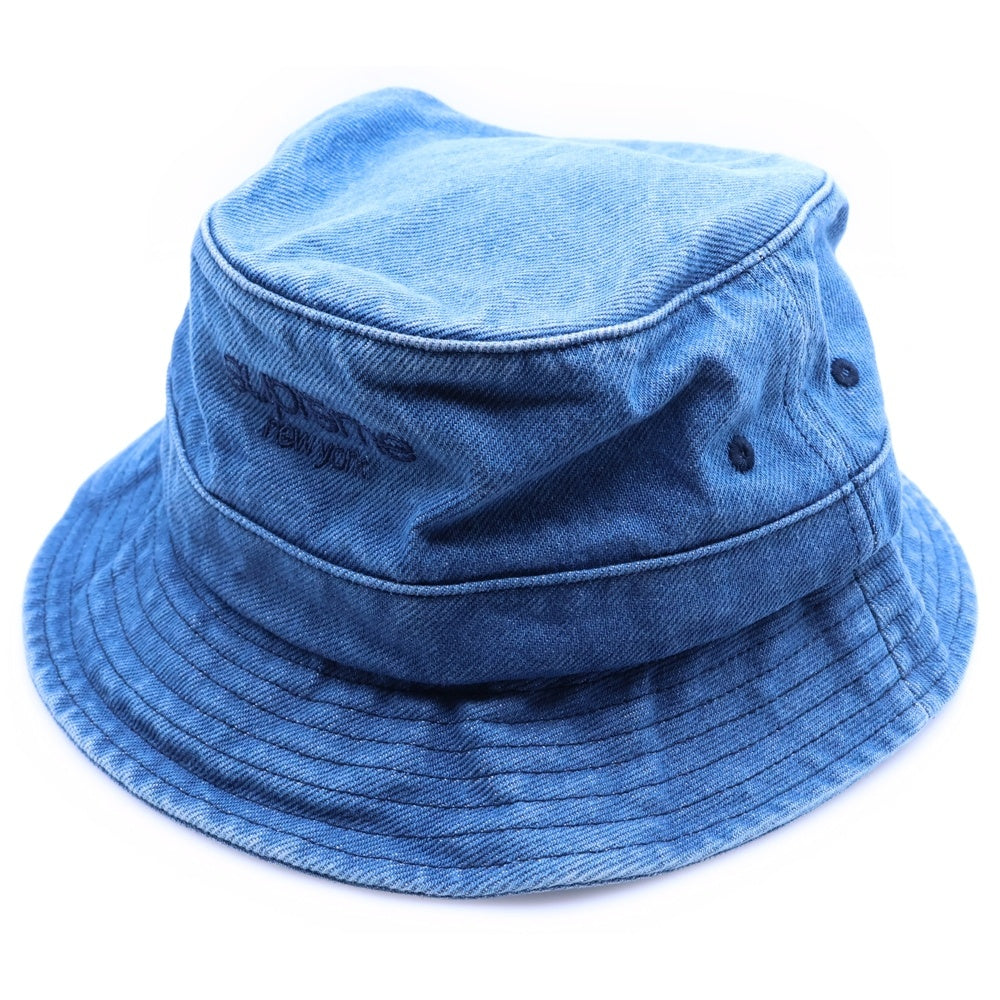 SUPREME(シュプリーム) Classic Logo Crusher クラシックロゴ クラッシャーデニムバケットハット インディゴ