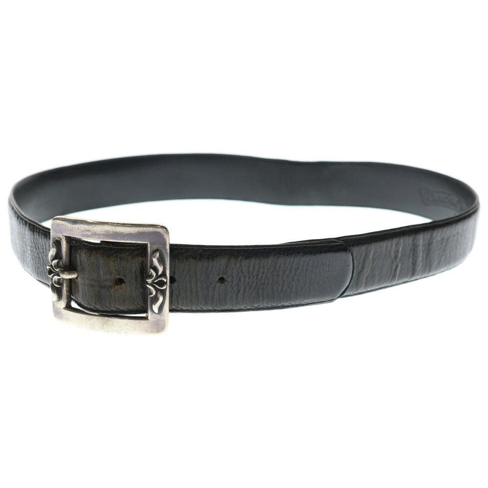 CHROME HEARTS(クロムハーツ) BLT OTJ 1.0inch フィリグリー レザーベルト ブラック/シルバー