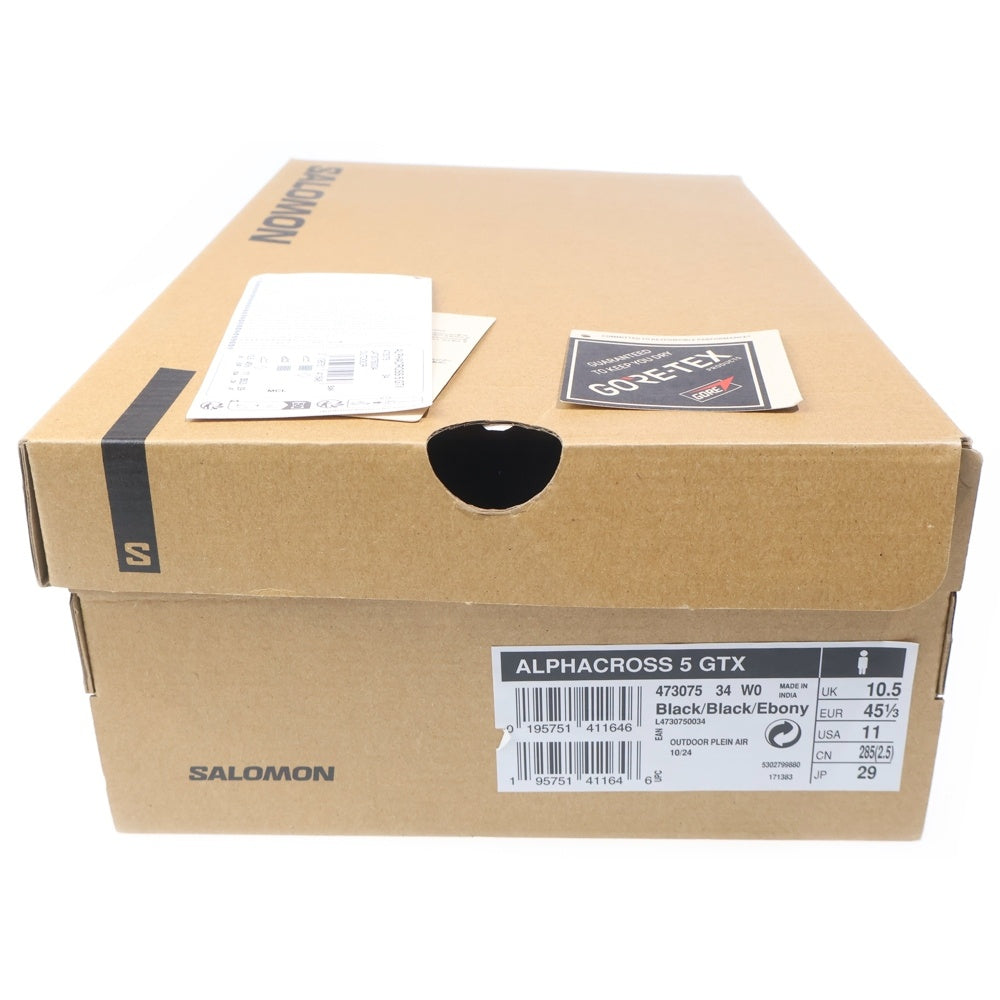 SALOMON(サロモン) ALPHACROSS 5 GORE-TEX トレイルランニングシューズ ブラック US10.5/29cm 473075