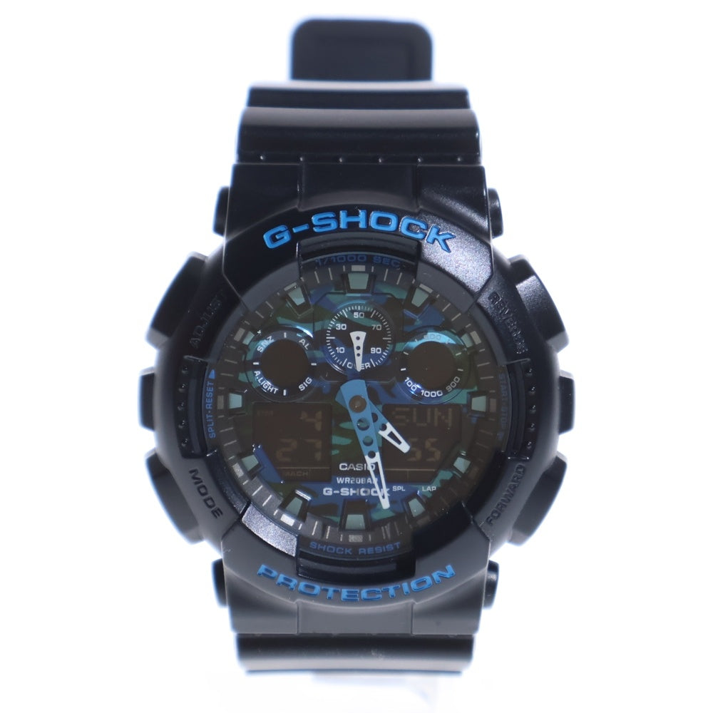 CASIO G-SHOCK(カシオ ジーショック) GA100-CB デジアナ ブルー