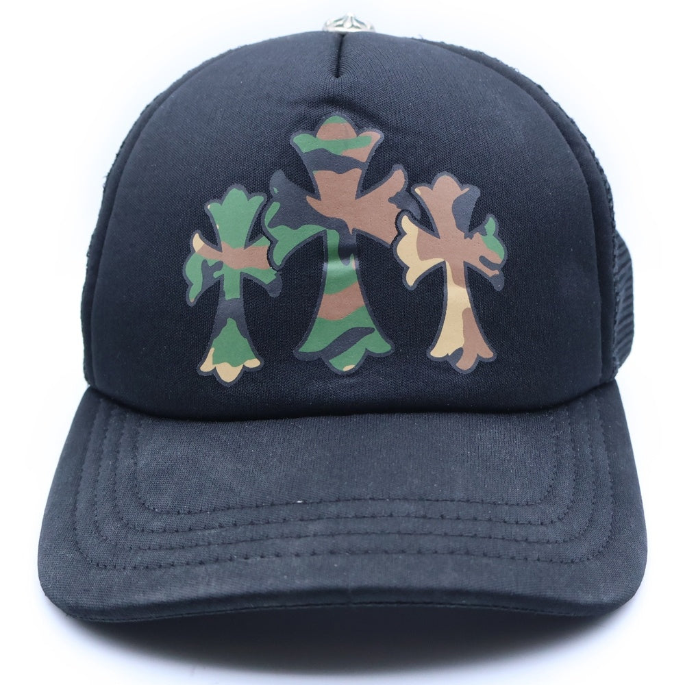 CHROME HEARTS(クロムハーツ) King Taco Mesh Trucker フロントプリント メッシュトラッカーキャップ ブラック/カーキ