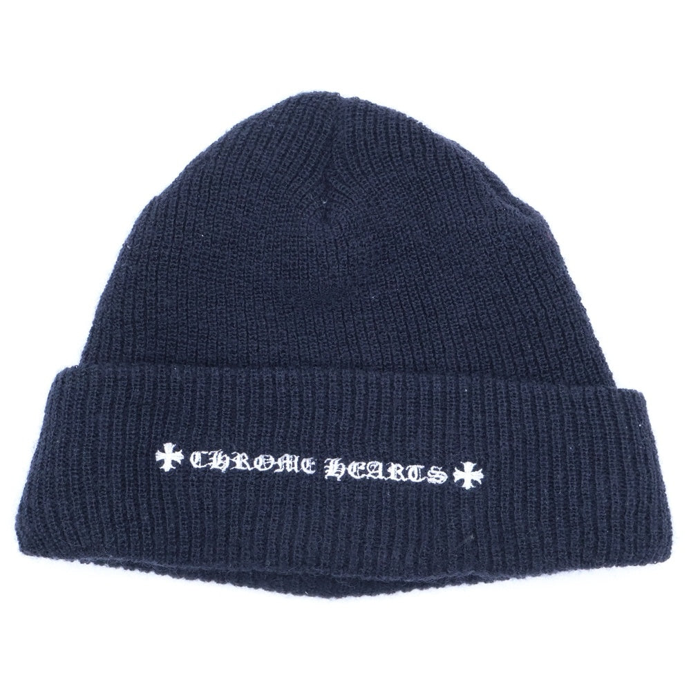 CHROME HEARTS(クロムハーツ) WOOL WATCH CAP CHプラス刺繍ウールビーニー ニットキャップ 帽子 ブラック