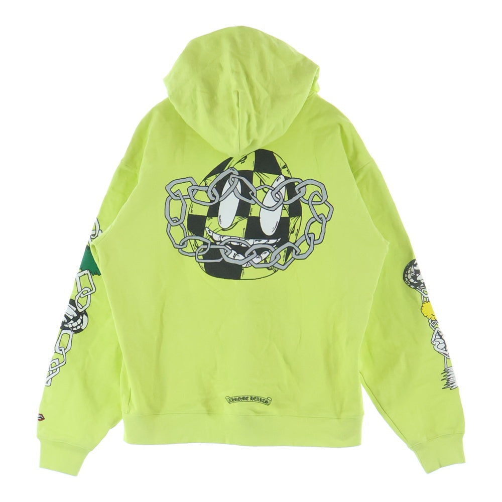 CHROME HEARTS(クロムハーツ) ×MATTY BOY PPO CHAIN GAME ×マッティボーイ チェーンゲーム プルオーバーパーカー イエロー