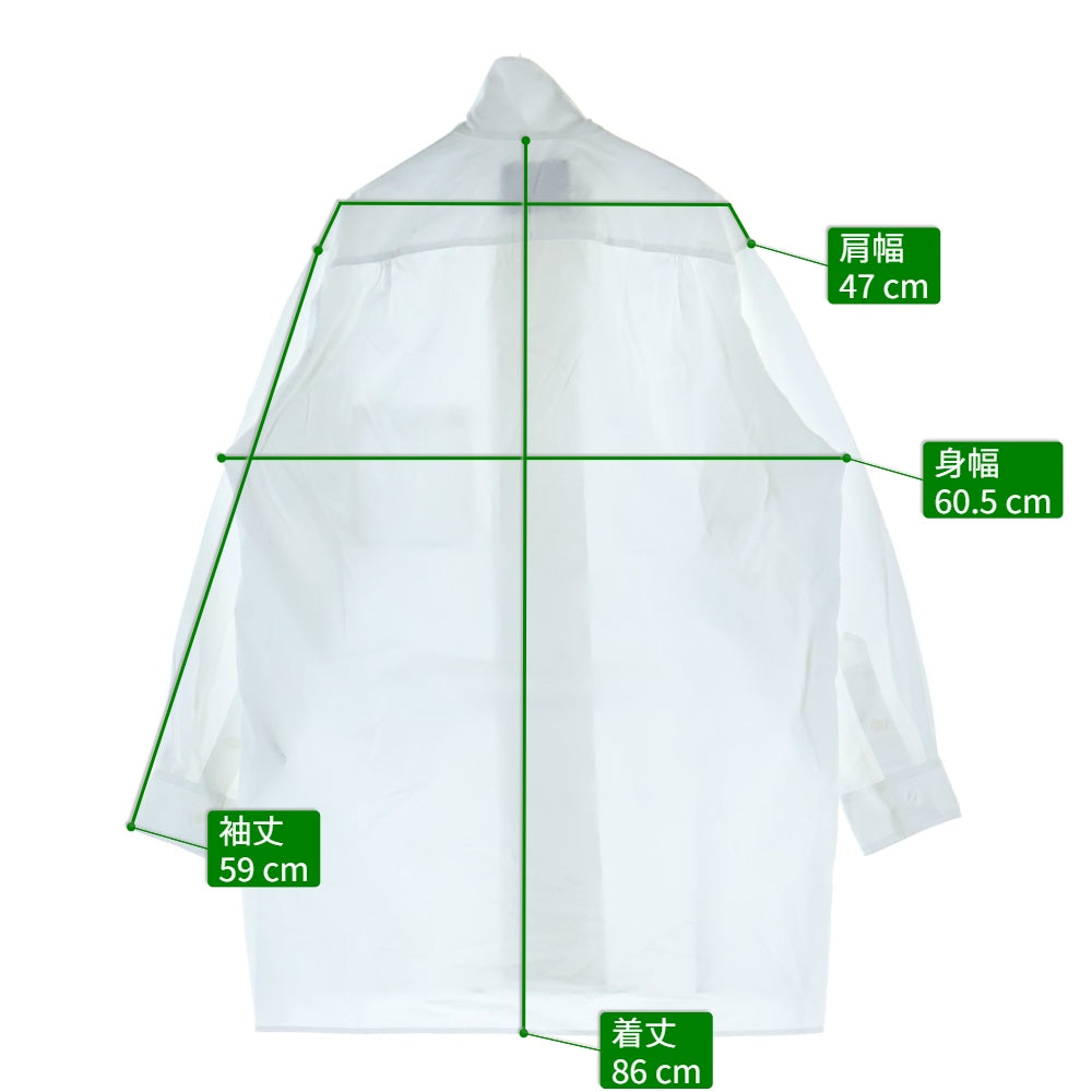 Yohji Yamamoto(ヨウジヤマモト) Power of the WHITE shirt BROAD LONG SLV MANY BUTTONS SHIRT ブロード メニー ボタンデザイン 長袖シャツ ホワイト PL-B01-001