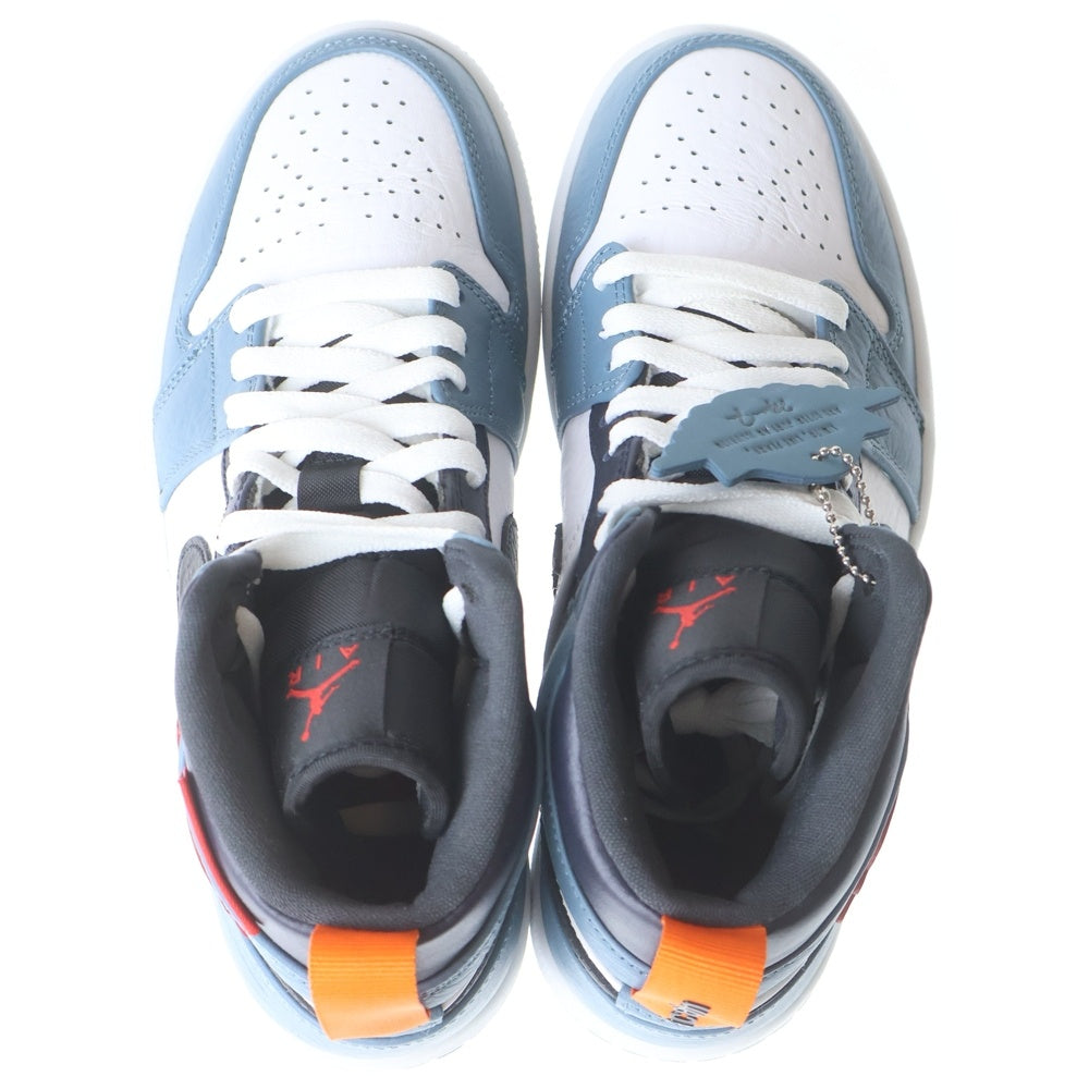 NIKE(ナイキ) ×FACETASM Air Jordan 1 Mid ファセッタズム エアジョーダン1 ミッドカットスニーカー ライトブルー レディース US5.5/24cm CU2802-100