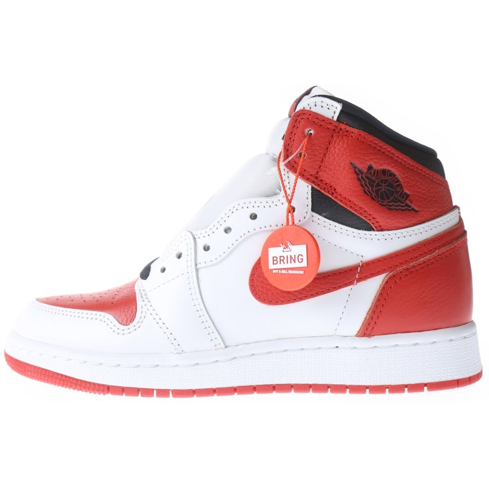 NIKE(ナイキ) GS Air Jordan 1 High OG Heritage GS エアジョーダン1 OG ヘリテージ ハイカットスニーカー レッド レディース US5Y/23.5cm 575441-161