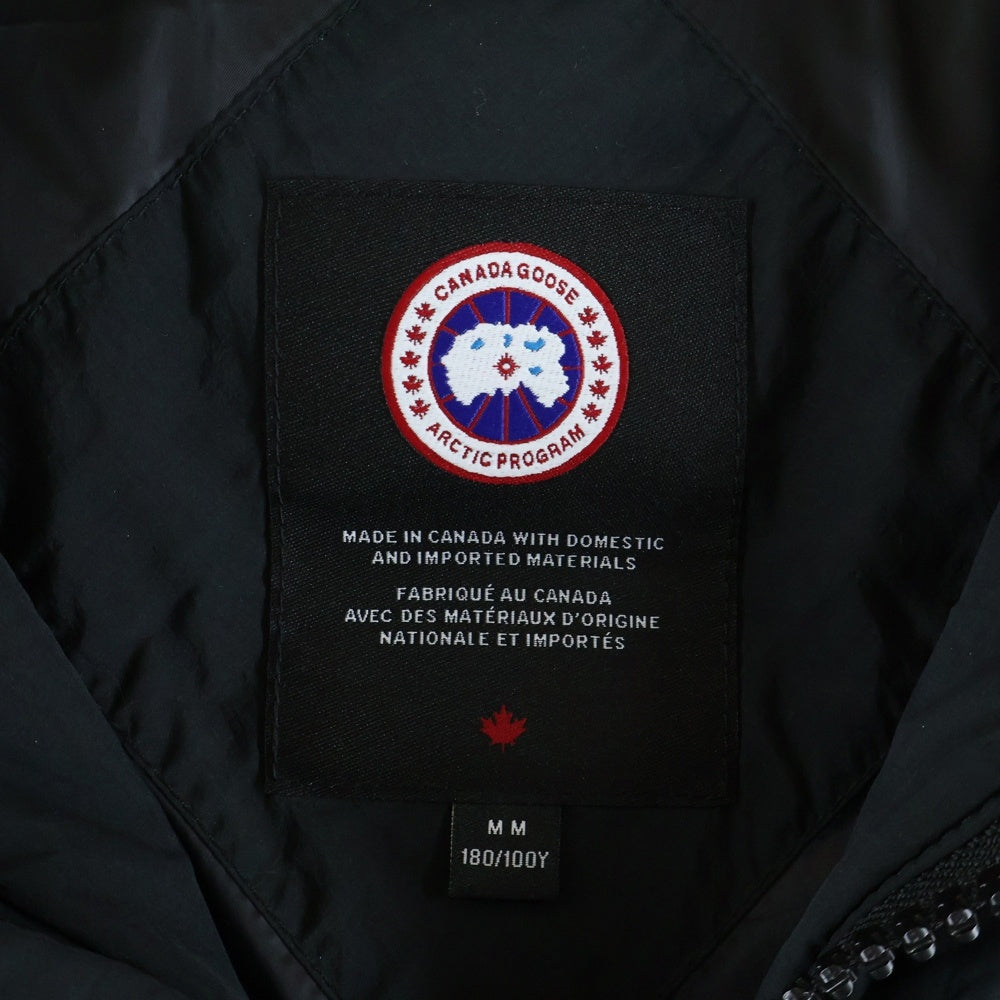 CANADA GOOSE(カナダグース) ロゴワッペン ジップアップ ナイロンダウンベスト ブラック 2804M