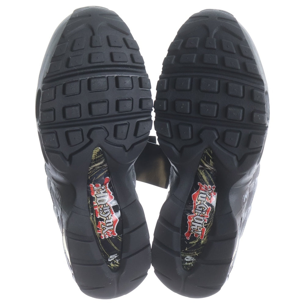 NIKE(ナイキ) ×遊戯王 Air Max 95 Air Muscle/Jonouchi エアマックス95 エアマッスル/城之内 日本限定 ローカットスニーカー ブラック/ホワイト US7.5/25.5cm II7404-100