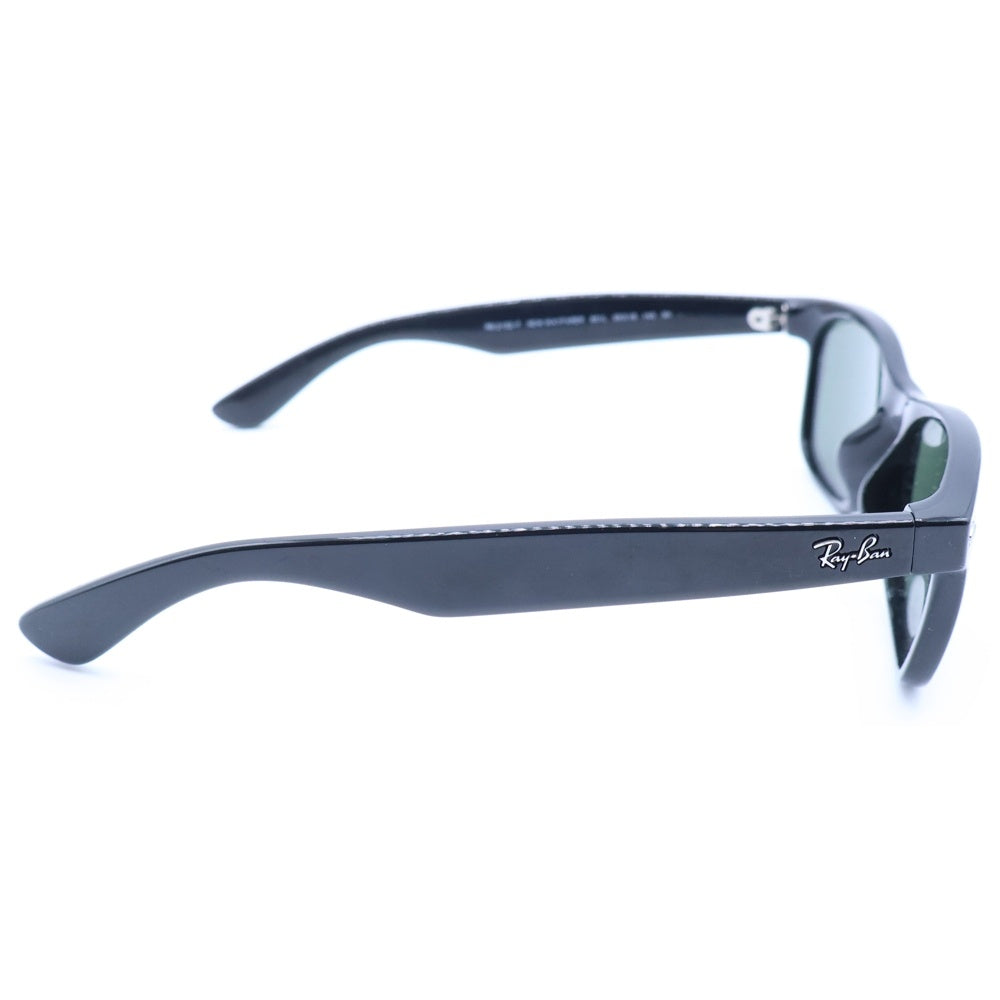Ray Ban(レイバン) NEW WAYFARER ニューウェイファーラー テンプルロゴ ウェリントンサングラス ブラック/グリーン RB2132-F レディース