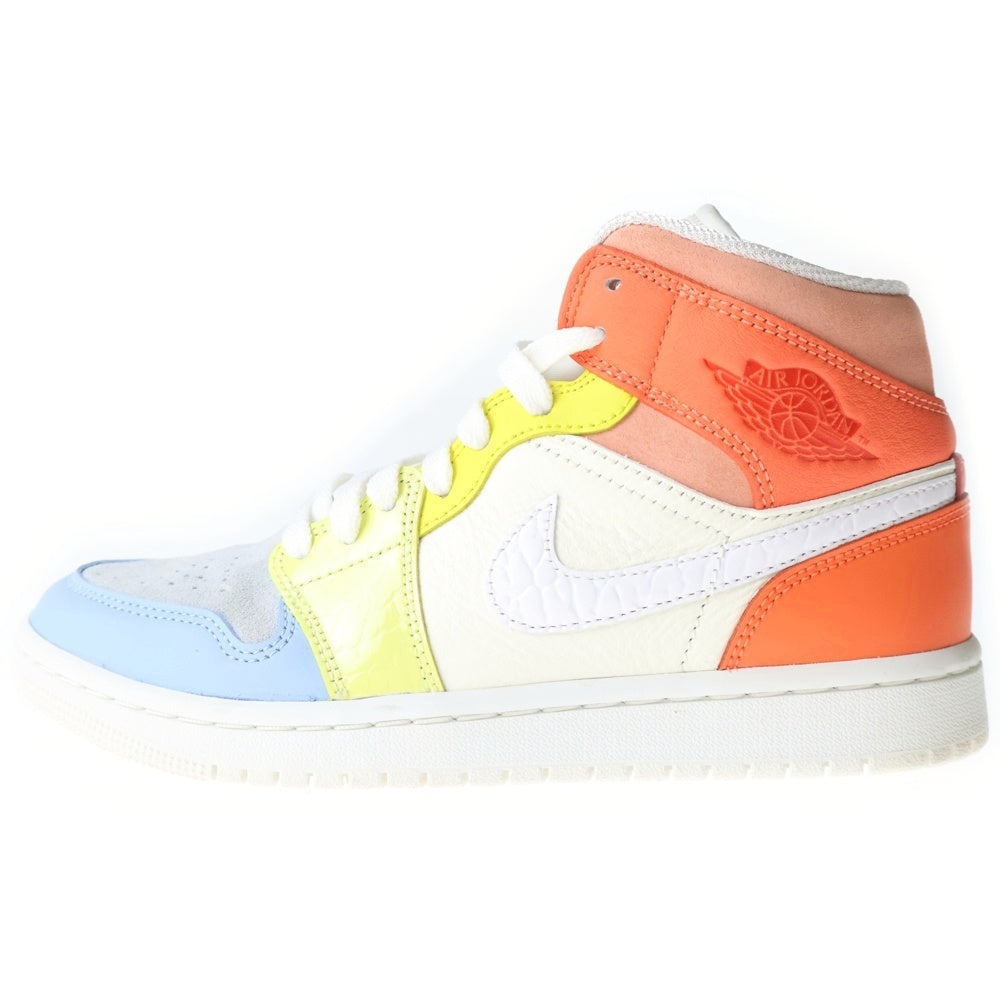 NIKE(ナイキ) WMNS Air Jordan 1 Mid To My First Coach ウィメンズ エアジョーダン1 トゥマイファーストコーチ ミッドカットスニーカー US6.5/23.5cm DJ6908-100 レディース
