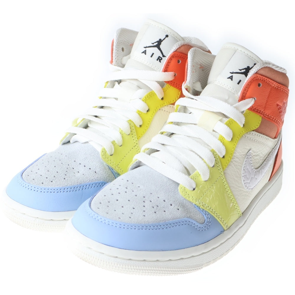 NIKE(ナイキ) WMNS Air Jordan 1 Mid To My First Coach ウィメンズ エアジョーダン1 トゥマイファーストコーチ ミッドカットスニーカー US6.5/23.5cm DJ6908-100 レディース