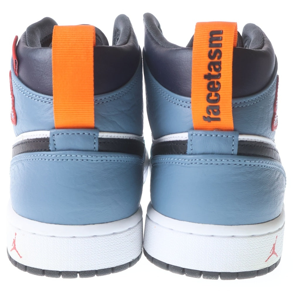NIKE(ナイキ) ×FACETASM Air Jordan 1 Mid ファセッタズム エアジョーダン1 ミッドカットスニーカー ネイビー US9.5/27.5cm CU2802-100