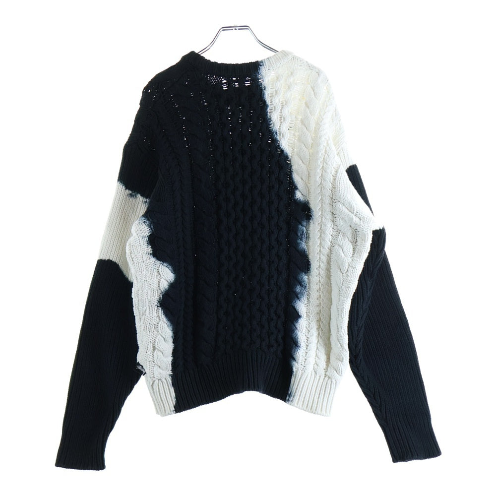 STUSSY(ステューシー) 23AW Tie Dye Fisherman Sweater タイダイフィッシャーマンクルーネックニットセーター 117188