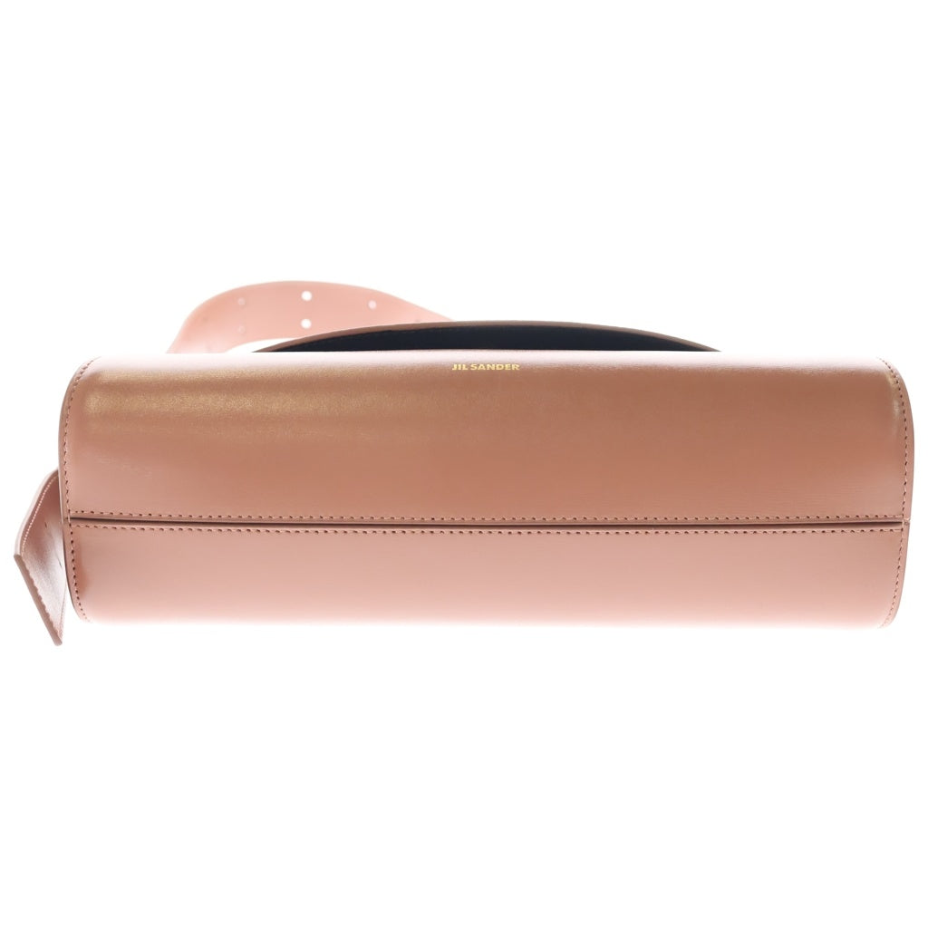 JIL SANDER(ジルサンダー) CANNOLO SMALL カンノーロ スモール レザーショルダーバッグ チェリーウッド J07WD0023