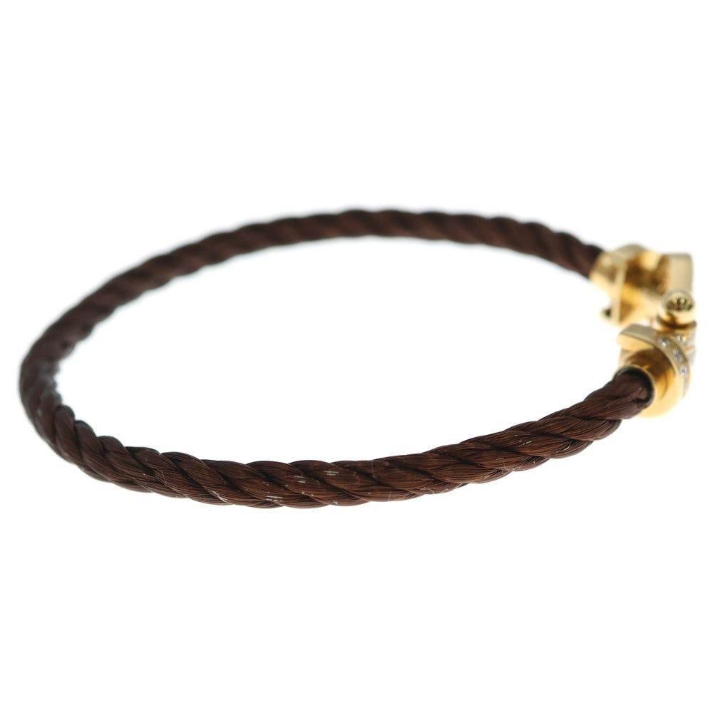 FRED(フレッド) フォース10 LM フルダイヤ ブレスレッド ゴールド/ブラウン